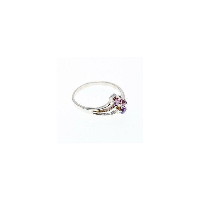 925 Sterling Silver Amethyst Ring Size 9