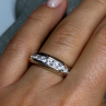 925 Sterling Silver CZ Ring Size 6