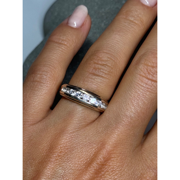 925 Sterling Silver CZ Ring Size 6