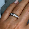 925 Sterling Silver CZ Ring Size 6