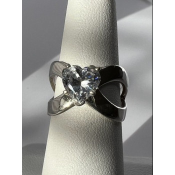 925 Sterling Silver Ncz Heart Ring Size 6