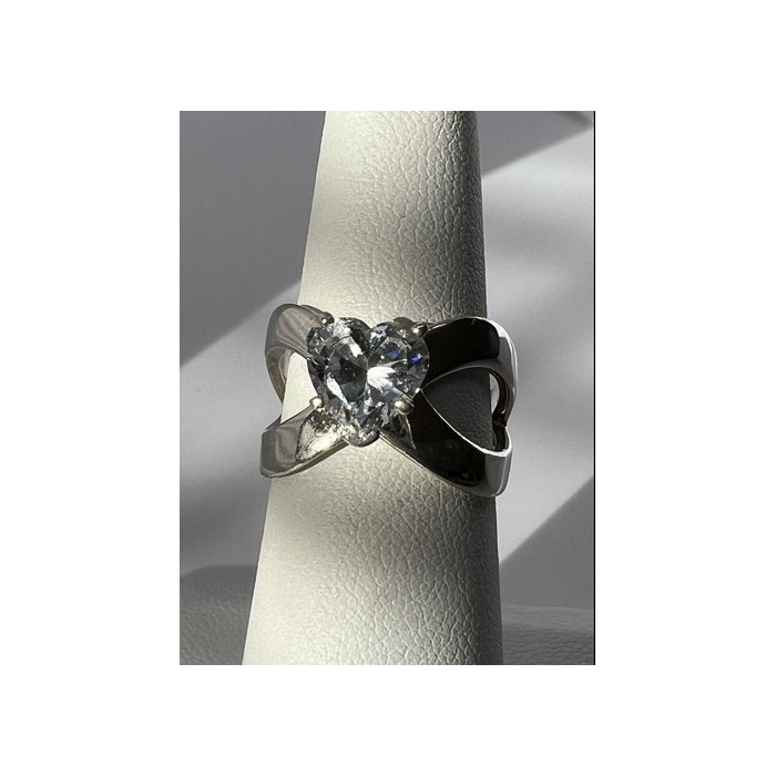 925 Sterling Silver Ncz Heart Ring Size 6