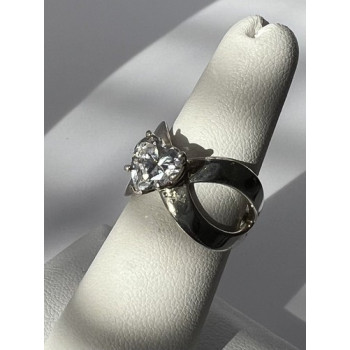 925 Sterling Silver Ncz Heart Ring Size 6