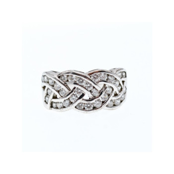 925 Sterling Silver CZ Ring Size 7