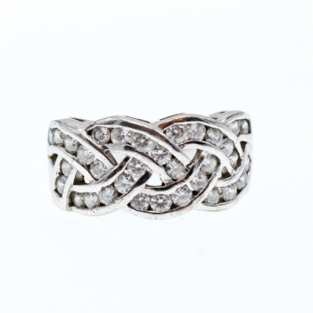 925 Sterling Silver CZ Ring Size 7
