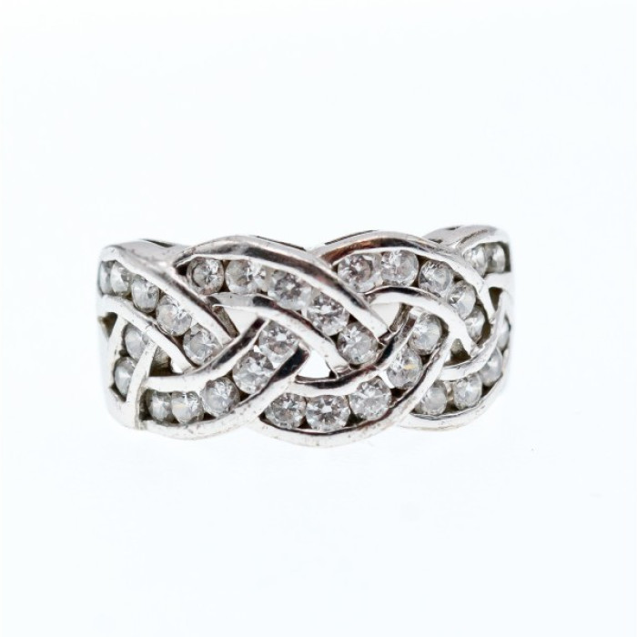 925 Sterling Silver CZ Ring Size 7