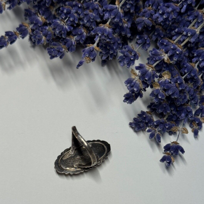 925 Sterling Silver Haliotis Ring Size 6.5