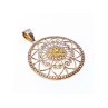 925 Sterling Silver & 14k Yellow Gold Pendant