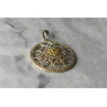 925 Sterling Silver & 14k Yellow Gold Pendant