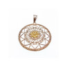 925 Sterling Silver & 14k Yellow Gold Pendant