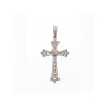 925 STERLING SILVER DIAMONDS CROSS PENDANT