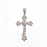 925 Sterling Silver Diamonds Cross Pendant