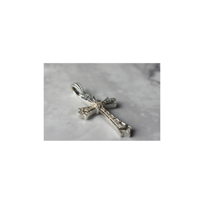 925 STERLING SILVER DIAMONDS CROSS PENDANT