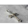 925 STERLING SILVER DIAMONDS CROSS PENDANT