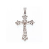 925 STERLING SILVER DIAMONDS CROSS PENDANT
