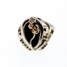 925 Sterling Silver Black Onyx Ring Size 6.5