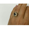 925 Sterling Silver Black Onyx Ring Size 6.5
