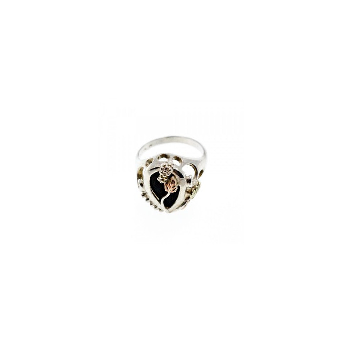 925 Sterling Silver Black Onyx Ring Size 6.5