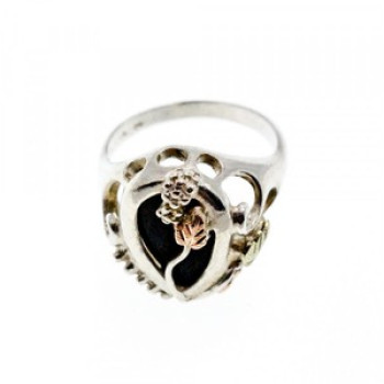 925 Sterling Silver Black Onyx Ring Size 6.5