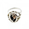 925 Sterling Silver Black Onyx Ring Size 6.5