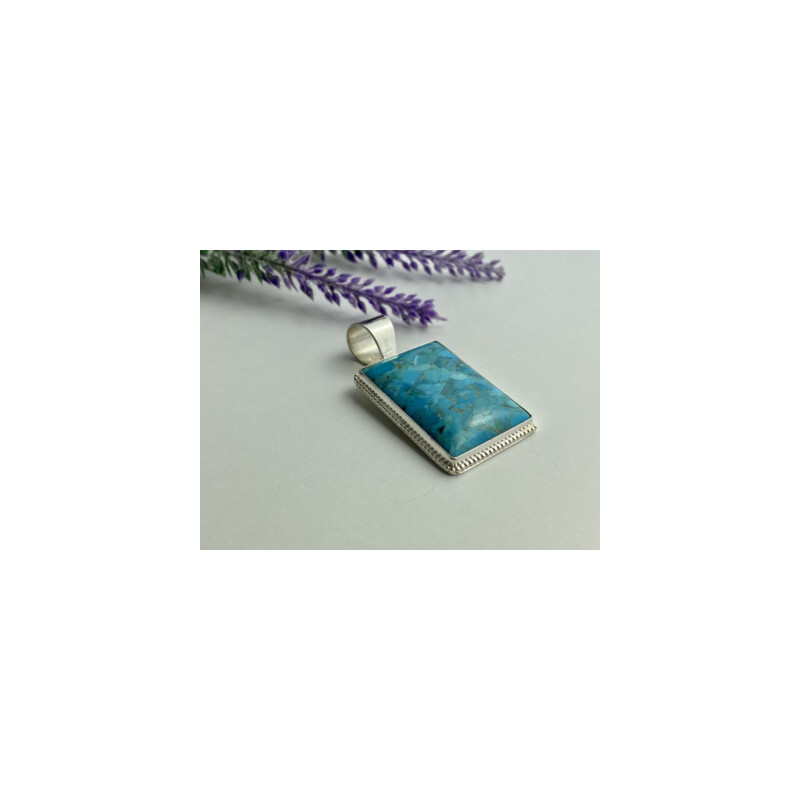 925 STERLING SILVER TURQUOISE PENDANT