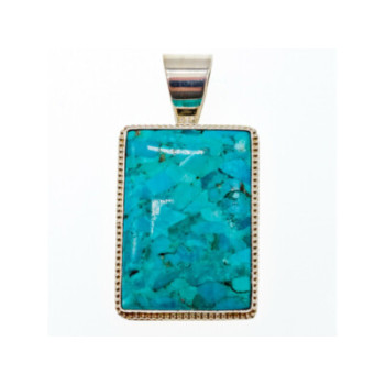 925 STERLING SILVER TURQUOISE PENDANT