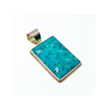 925 STERLING SILVER TURQUOISE PENDANT