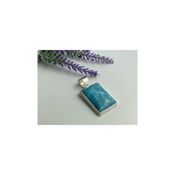 925 STERLING SILVER TURQUOISE PENDANT