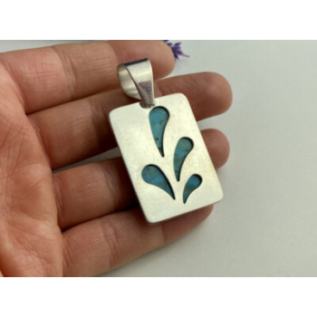 925 STERLING SILVER TURQUOISE PENDANT