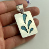 925 Sterling Silver Turquoise Pendant