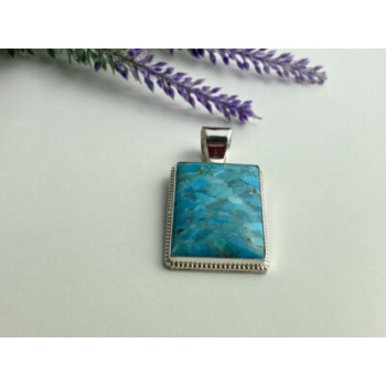 925 STERLING SILVER TURQUOISE PENDANT