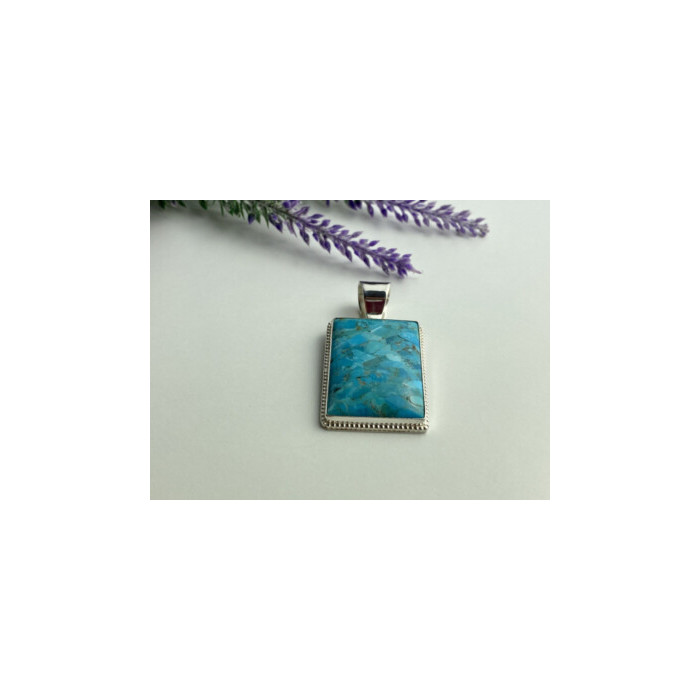 925 STERLING SILVER TURQUOISE PENDANT