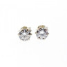 925 Sterling Silver CZ Stud Earrings