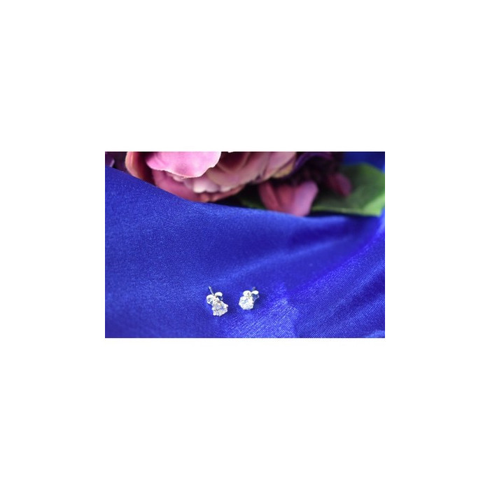925 Sterling Silver CZ Stud Earrings