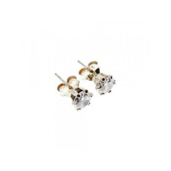 925 Sterling Silver CZ Stud Earrings