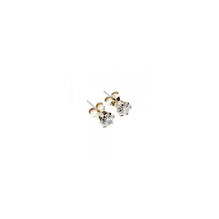 925 Sterling Silver CZ Stud Earrings