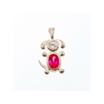 925 Sterling Silver Pink Topaz & CZ 
