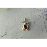 925 Sterling Silver Pink Topaz & CZ 