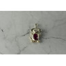 925 Sterling Silver Pink Topaz & CZ 