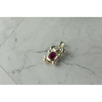 925 Sterling Silver Pink Topaz & CZ 