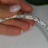 Elegant Italy 925 Sterling Silver Necklace Length 17.5 Inch