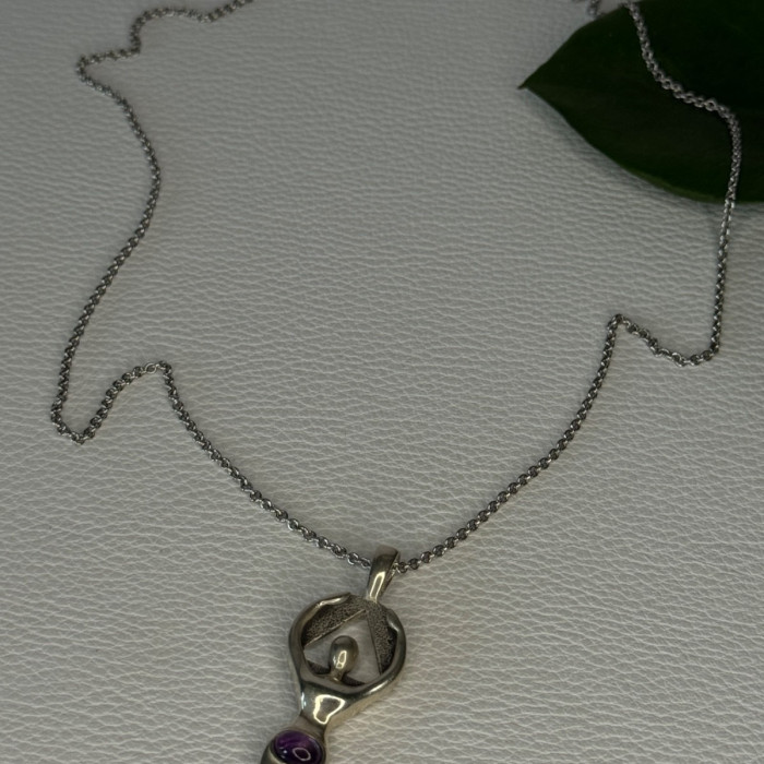 925 Sterling Silver Amethyst 