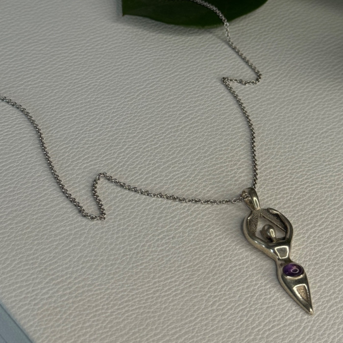 925 Sterling Silver Amethyst 