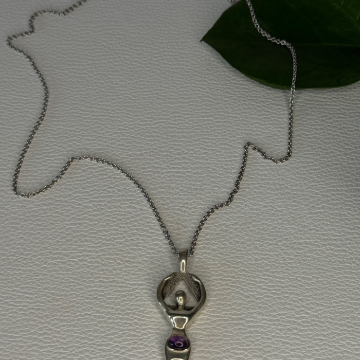 925 Sterling Silver Amethyst 