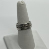 925 Sterling Silver & Spinner Geo Art Ring Size 7
