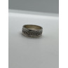 925 Sterling Silver & Spinner Geo Art Ring Size 7