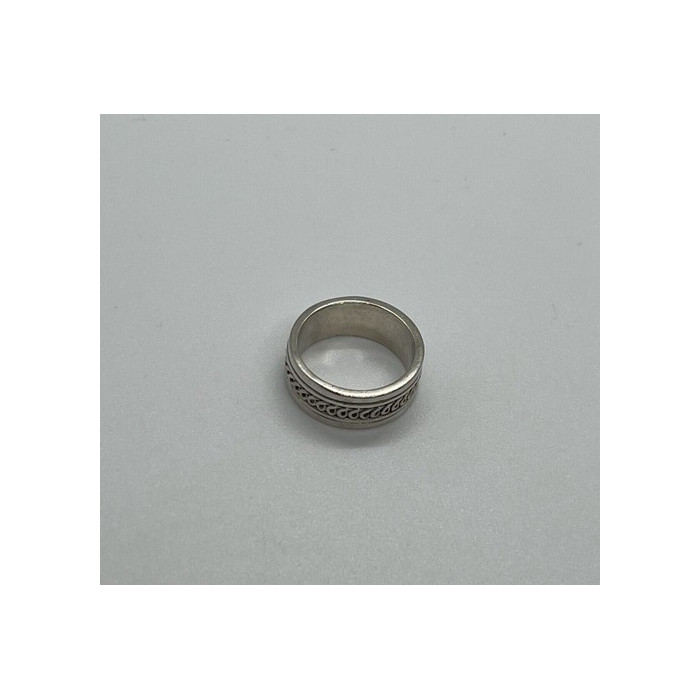 925 Sterling Silver & Spinner Geo Art Ring Size 7