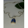 Vintage 925 Sterling Silver Sodalite Necklace Length 20 inch