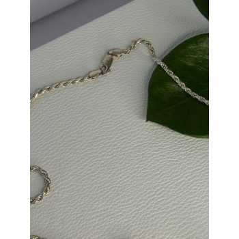 Vintage 925 Sterling Silver Sodalite Necklace Length 20 inch