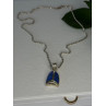 Vintage 925 Sterling Silver Sodalite Necklace Length 20 inch